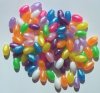 100 9x6mm Acrylic Pealized Oval Mix